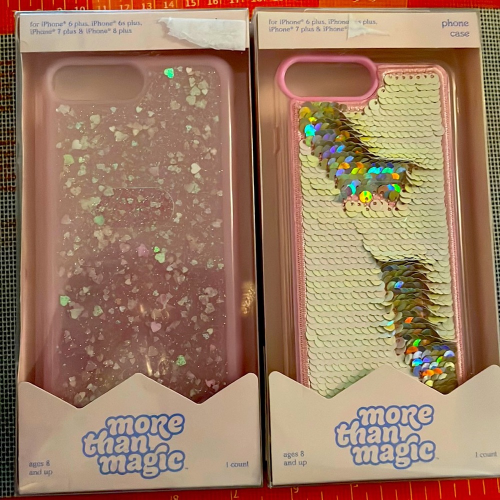 2 iPhone cases for iPhone 6 Plus, iPhone 6s Plus, iPhone 7 Plus, iPhone 8 plus.